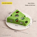 Interactive Cat Toy Maze Game Teasing Kitten Pet Puzzle with Bell Balls Funny Dig Hole Box Felt Tunnel Self-Entertaining Tool