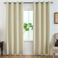 2pcs Modern 100% Blackout Curtain with Coated Lining, Curains for Bedroom, Living Room, Dining Room, Bathroom, Home Decor