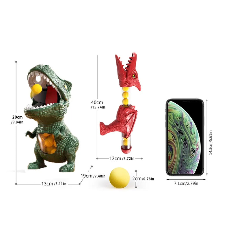 Children's Dinosaur Shooting Tyrannosaurus Rex Ball Soft Bullet Gun Parent Child Interactive Puzzle Kindergarten Toys