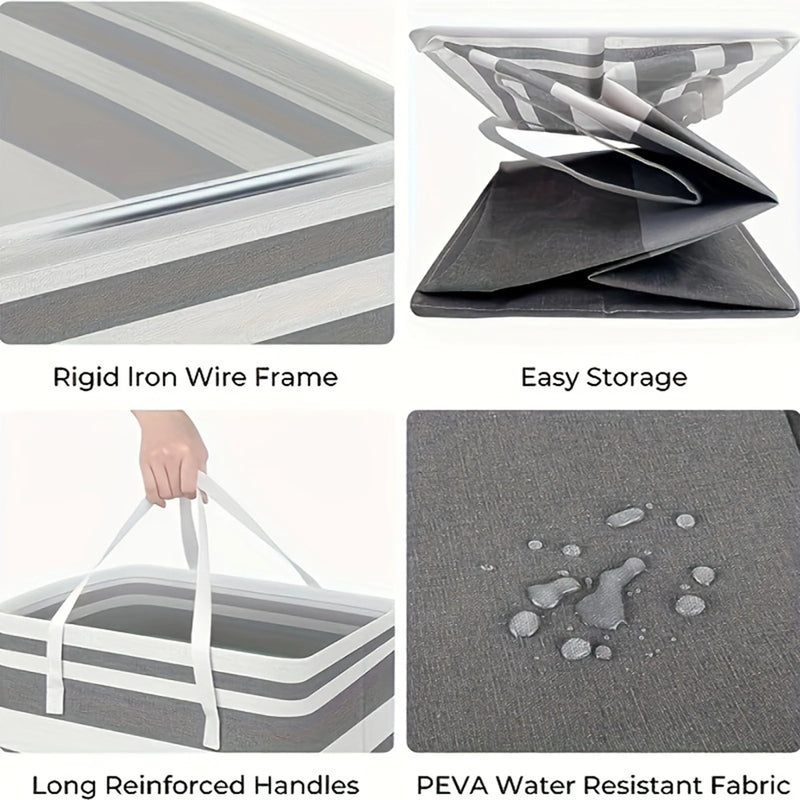 75L Large Laundry bags Baskets with Handles Durable Dirty Clothes Hamper Storage Basket for Home Dorm Hotels Laundry 40*30*60cm