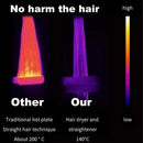 Secador e alisador de cabelo profissional 2 em 1