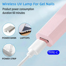 Convenient Handheld Mini UV Light Cure Nails Lamp for Gel Nails LED Nail Lamp for Gel Polish Manicure Nail Dryer for Fast Curing