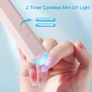 Convenient Handheld Mini UV Light Cure Nails Lamp for Gel Nails LED Nail Lamp for Gel Polish Manicure Nail Dryer for Fast Curing