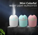 1pc  Compact USB Aroma Diffuser & Humidifier withLED Night Light - Pink & Mint Green, Essential Oil Atomizer for Homeand Car Use