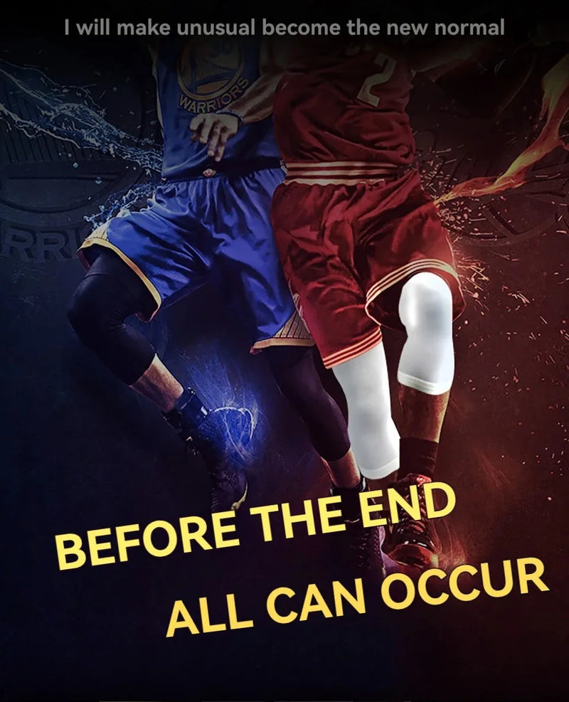 1Pcs Basketball Sports Knee Pads Unisex Elastic Knitted  Compression Leg Warmers for Outdoor Running Cycling Mountaineering