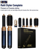 Secador de cabelo 6 em 1 com escova modeladora