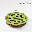 Interactive Cat Toy Maze Game Teasing Kitten Pet Puzzle with Bell Balls Funny Dig Hole Box Felt Tunnel Self-Entertaining Tool