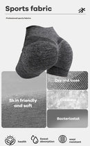 CZGUKE Women High Waist Workout Shorts Butt Lifting Tummy Control Ruched Booty Smile Yoga Short Pant