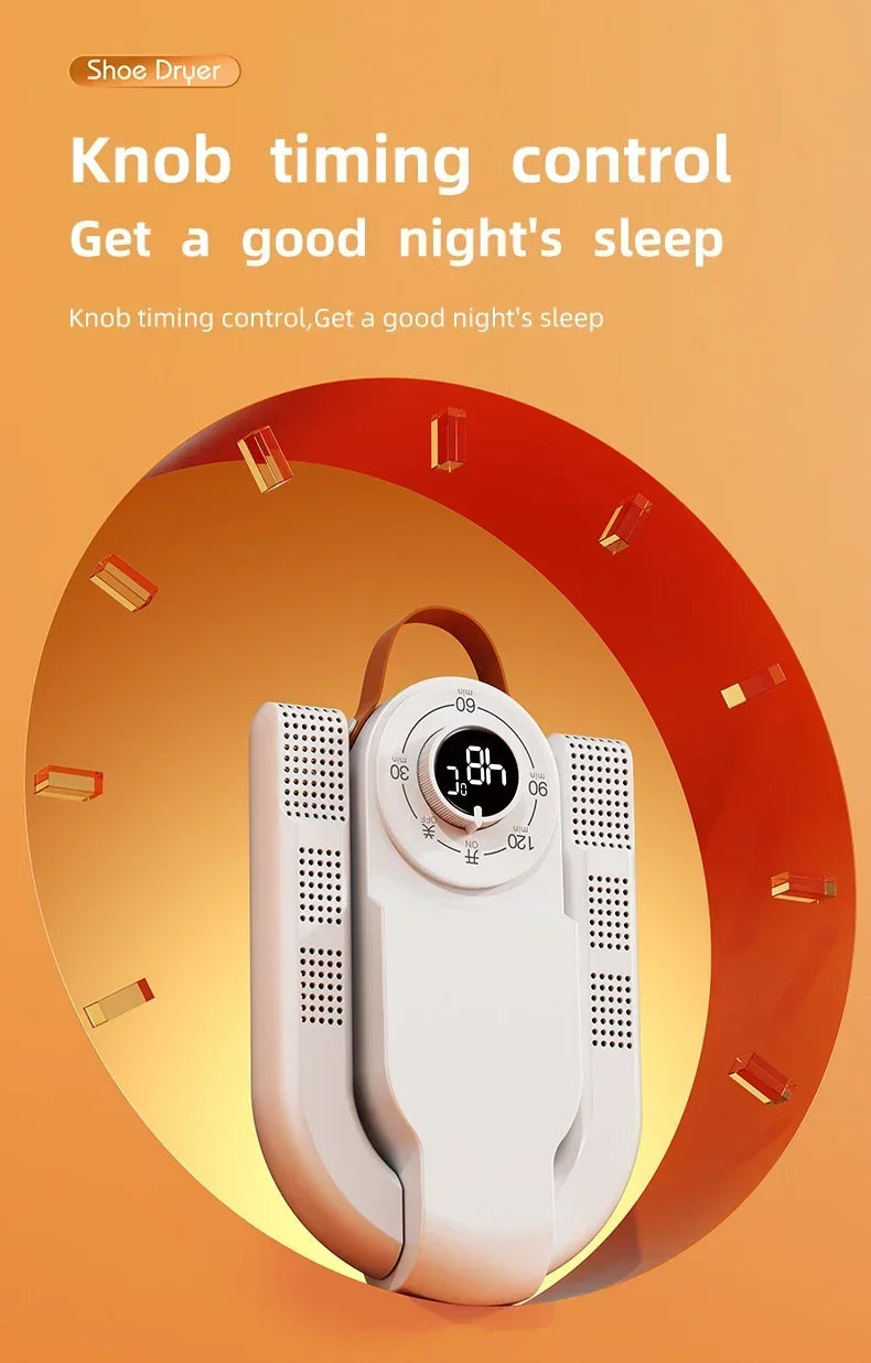 Q1 Intelligent Timer Shoe Dryer Adjustable Dryer Quick Drying Deodorizing Sterilizing Shoe Dryer Household Shoe Warmer Heater