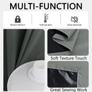 2pcs Modern 100% Blackout Curtain with Coated Lining, Curains for Bedroom, Living Room, Dining Room, Bathroom, Home Decor