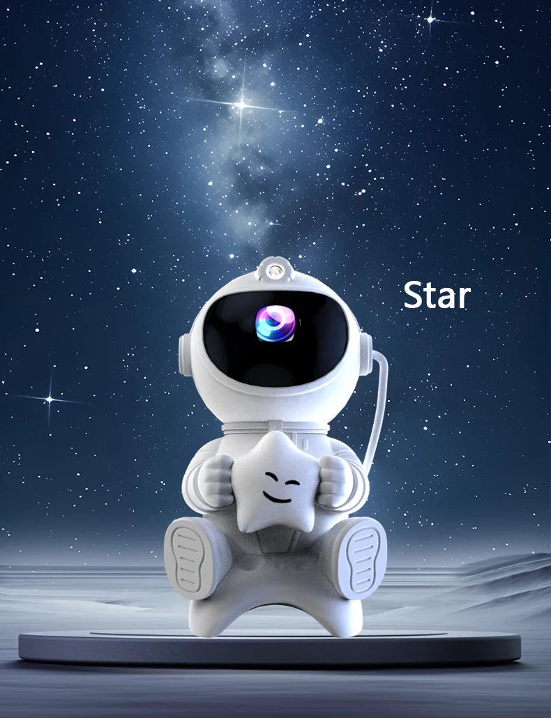 Astronaut LED Star Projector Night Light Galaxy Projectors Bluetooth Speaker for Bedroom Room Decor Kids Gift Starry Sky Lamp