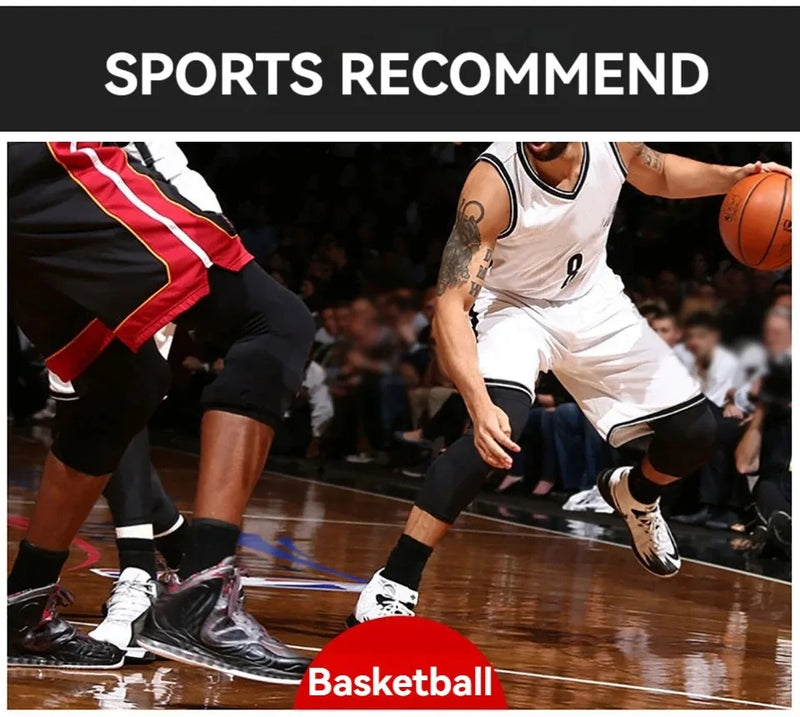 1Pcs Basketball Sports Knee Pads Unisex Elastic Knitted  Compression Leg Warmers for Outdoor Running Cycling Mountaineering