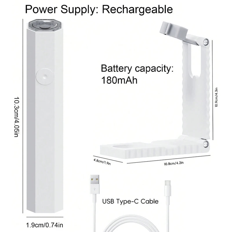 Convenient Handheld Mini UV Light Cure Nails Lamp for Gel Nails LED Nail Lamp for Gel Polish Manicure Nail Dryer for Fast Curing