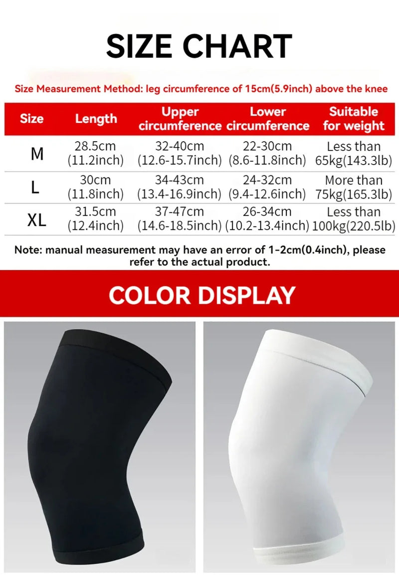 1Pcs Basketball Sports Knee Pads Unisex Elastic Knitted  Compression Leg Warmers for Outdoor Running Cycling Mountaineering