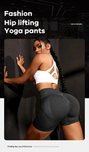 CZGUKE Women High Waist Workout Shorts Butt Lifting Tummy Control Ruched Booty Smile Yoga Short Pant