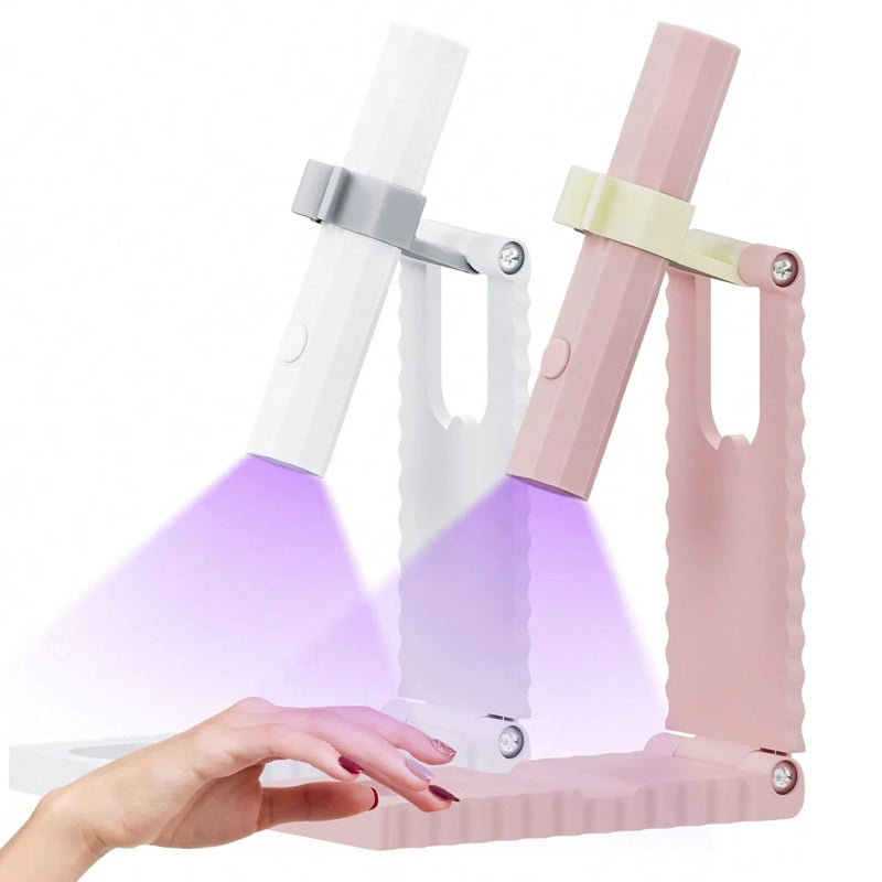 Convenient Handheld Mini UV Light Cure Nails Lamp for Gel Nails LED Nail Lamp for Gel Polish Manicure Nail Dryer for Fast Curing