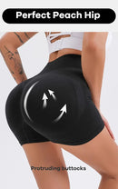 CZGUKE Women High Waist Workout Shorts Butt Lifting Tummy Control Ruched Booty Smile Yoga Short Pant