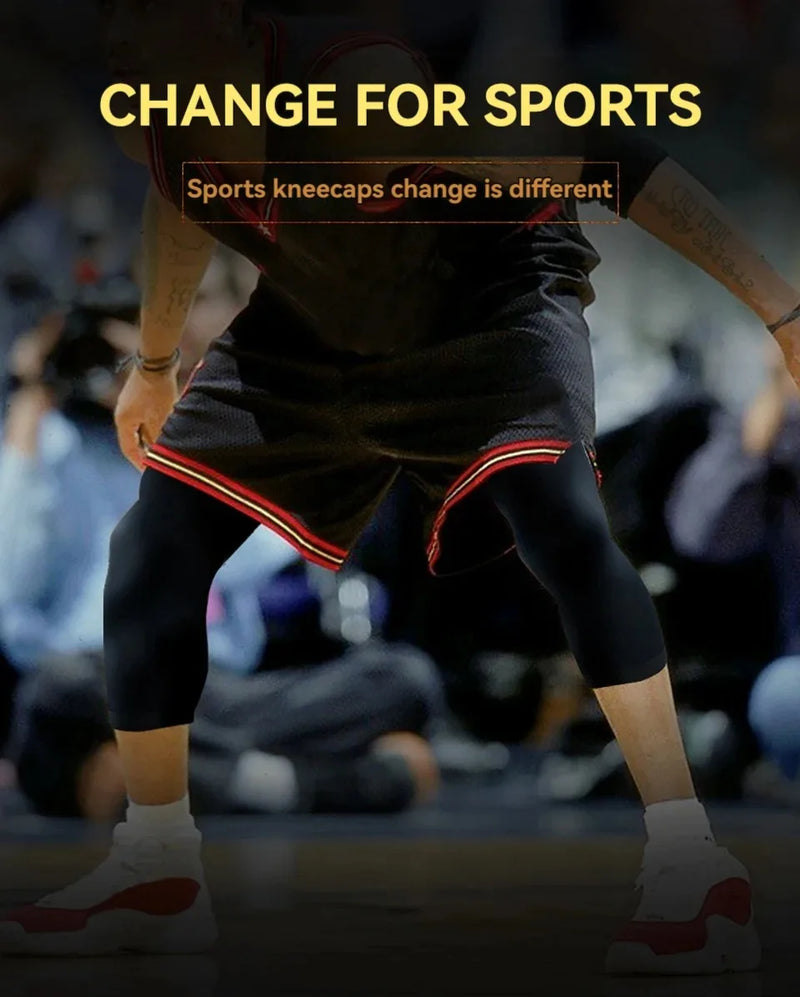 1Pcs Basketball Sports Knee Pads Unisex Elastic Knitted  Compression Leg Warmers for Outdoor Running Cycling Mountaineering