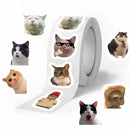 500PCs/Roll Cartoon Cat Stickers School Reward Stickers Classroom Decoration Encouragement Sticker for Student Teacher Gift