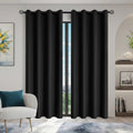 2pcs Modern 100% Blackout Curtain with Coated Lining, Curains for Bedroom, Living Room, Dining Room, Bathroom, Home Decor