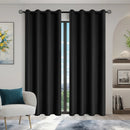 2pcs Modern 100% Blackout Curtain with Coated Lining, Curains for Bedroom, Living Room, Dining Room, Bathroom, Home Decor