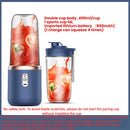 1PCS Juice Extractor Juice Cup Portable Rechargeable Small Juice Cup Home and Outdoor Multifunctional Juice Mixing 2Cups