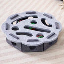 Interactive Cat Toy Maze Game Teasing Kitten Pet Puzzle with Bell Balls Funny Dig Hole Box Felt Tunnel Self-Entertaining Tool