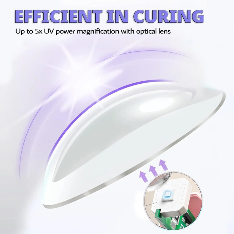 Convenient Handheld Mini UV Light Cure Nails Lamp for Gel Nails LED Nail Lamp for Gel Polish Manicure Nail Dryer for Fast Curing