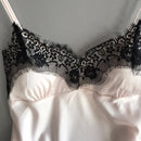 1 Set Women's Pajamas Set, Fashionable V-neck Lace Sexy Pajamas, Pajama Shorts Set, Ice Silk Camisole Top Pajama Pants