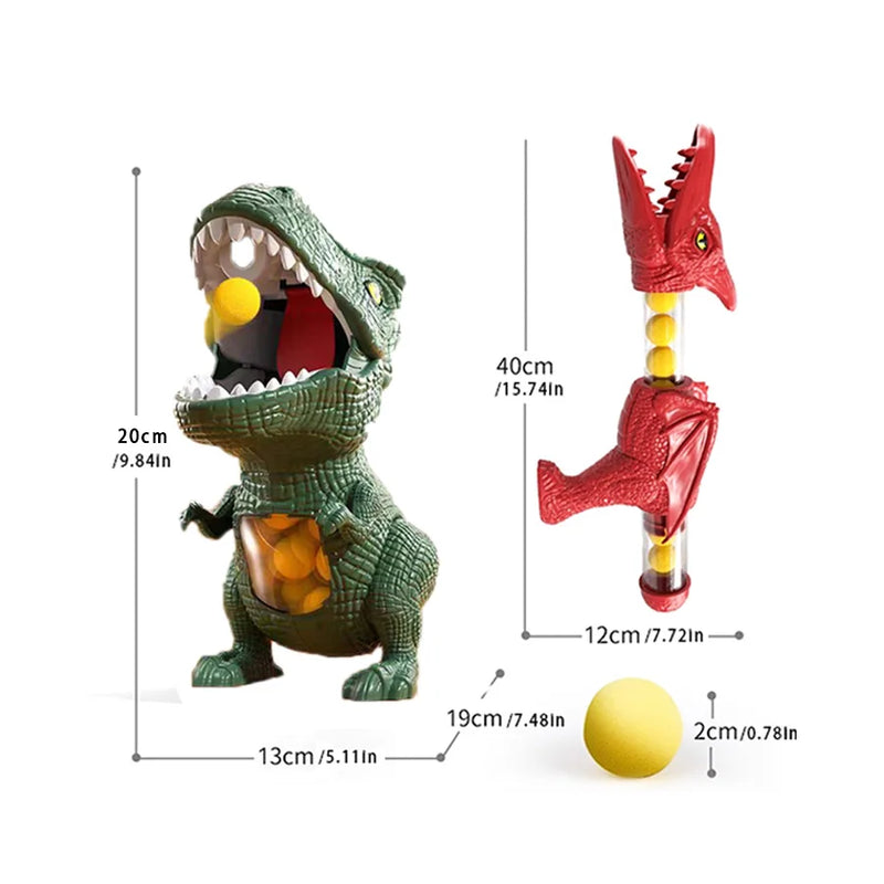 Children's Dinosaur Shooting Tyrannosaurus Rex Ball Soft Bullet Gun Parent Child Interactive Puzzle Kindergarten Toys