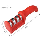 Afiador de facas de 3 segmentos