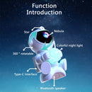 Astronaut LED Star Projector Night Light Galaxy Projectors Bluetooth Speaker for Bedroom Room Decor Kids Gift Starry Sky Lamp