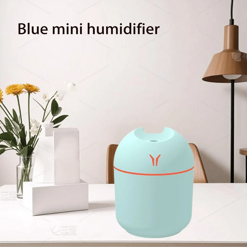 1pc  Compact USB Aroma Diffuser & Humidifier withLED Night Light - Pink & Mint Green, Essential Oil Atomizer for Homeand Car Use