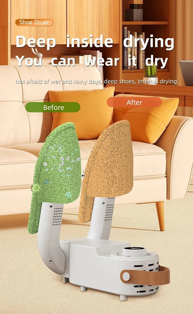 Q1 Intelligent Timer Shoe Dryer Adjustable Dryer Quick Drying Deodorizing Sterilizing Shoe Dryer Household Shoe Warmer Heater