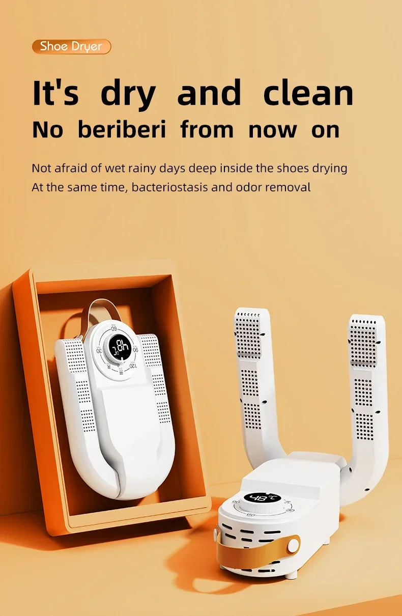 Q1 Intelligent Timer Shoe Dryer Adjustable Dryer Quick Drying Deodorizing Sterilizing Shoe Dryer Household Shoe Warmer Heater