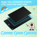 12" LCD Writing Tablet for Kids - Reusable Drawing Board with Eye Protection, Lock Function, Instant Erase - Gift for Boys Girls