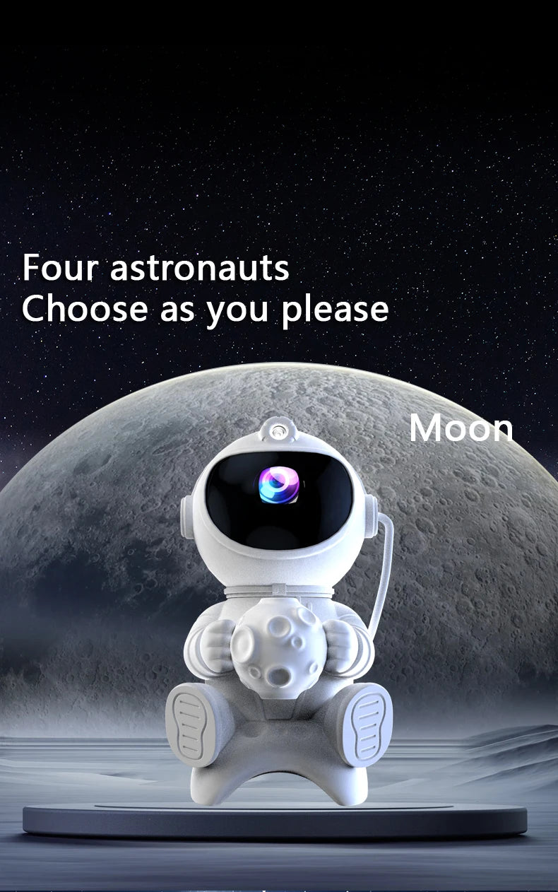 Astronaut LED Star Projector Night Light Galaxy Projectors Bluetooth Speaker for Bedroom Room Decor Kids Gift Starry Sky Lamp