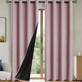 2pcs Modern 100% Blackout Curtain with Coated Lining, Curains for Bedroom, Living Room, Dining Room, Bathroom, Home Decor